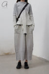 Daniel Andresen Knit Skirt Collection Handmade in Belgium DA-CARDINAL-HUI 1 Virgin wool Grey PDA7